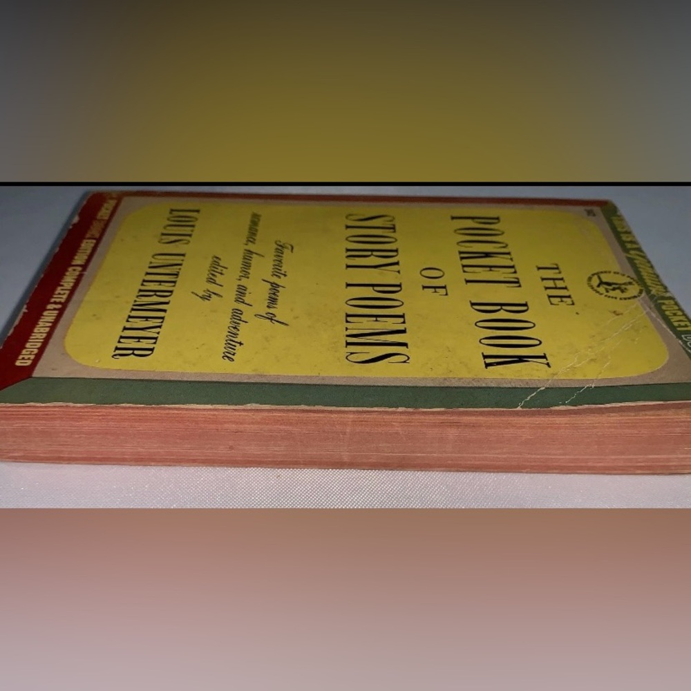 The Pocket Book of Story Poems 1945 Vintage Paperback USA Louis Untermeyer - Picture 8 of 8
